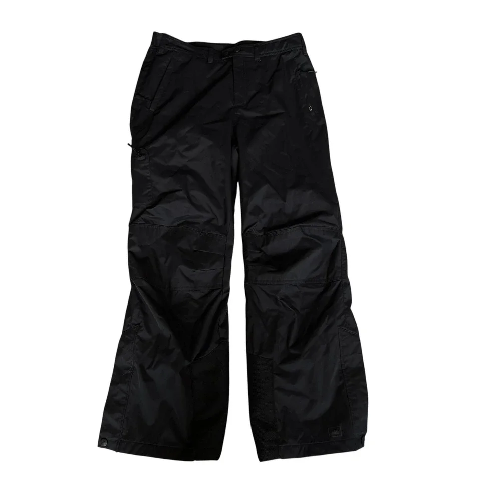 REI Girls Large 14/16 Black Insulated Snow Pants Fleece Lined Ski Winter Outdoor